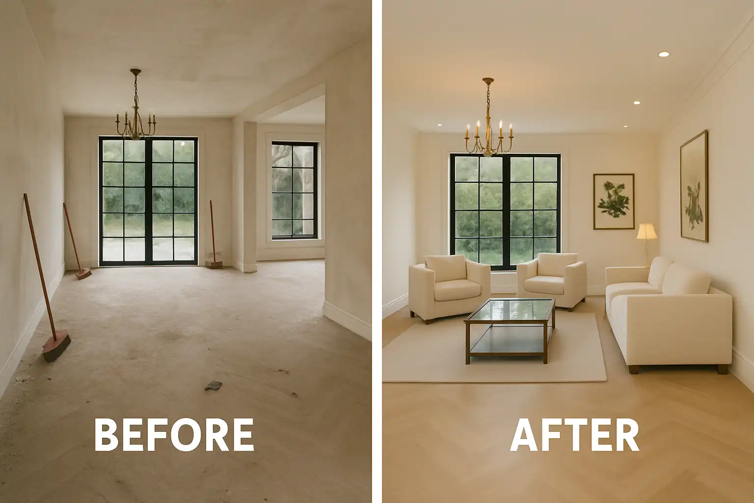 Clean kitchen transformation